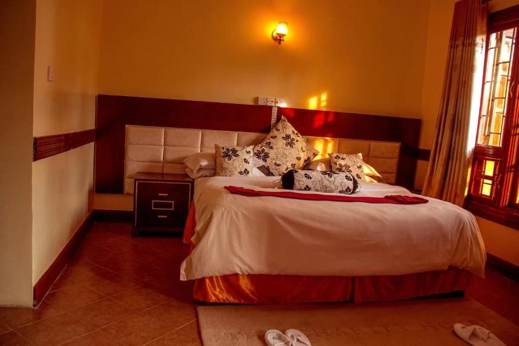 Guest bedroom at The Charity Hotel