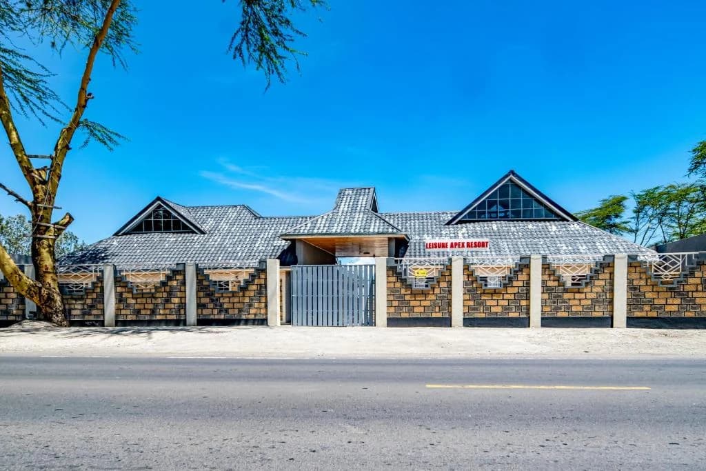 Street frontage of Leisure Apex Resort in Naivasha
